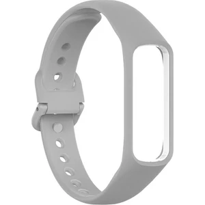 Bilişim Aksesuar Samsung Galaxy Fit 2 R220 Uyumlu Silikon Klasik Kordon Kayış Gri