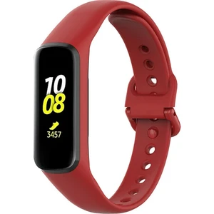 Bilişim Aksesuar Samsung Galaxy Fit 2 R220 Uyumlu Silikon Klasik Kordon Kayış Kırmızı