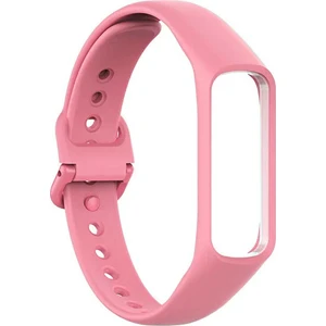 Bilişim Aksesuar Samsung Galaxy Fit 2 R220 Uyumlu Silikon Klasik Kordon Kayış Pembe