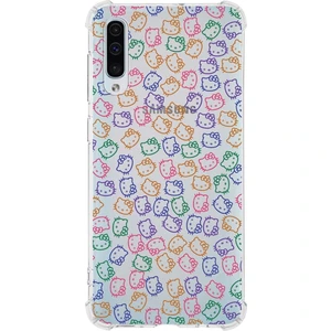 Samsung Galaxy A30S Uyumlu Köşe Korumalı Antişok Kapak Hello Kitty Tasarımlı Şeffaf Kılıf