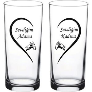 BlackbondsBaskılı Rakı ve Meşrubat Bardağı