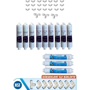 Kapalı Kasa Su Arıtma Cihazı Filtresi Inline 2 Yıllık Bakım Seti (Membransız) Set