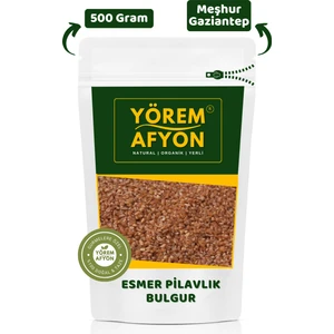 Yörem Afyon Meşhur Gaziantep Yeni Mahsul Organik Tarım Esmer Pilavlık Bulgur | 500gr.