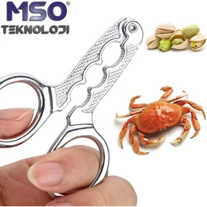 MSO Teknoloji Paslanmaz Çelik Yengeç İstakoz Kuruyemiş Kırma Pensesi