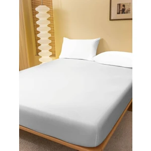 Ranforce Pamuklu Beyaz Yastık Kılıflı Lastikli Çarşaf Takımı 100 x 200