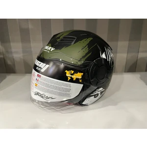 Kask Sway SW-766 Matt Warrıor Black Army Grey