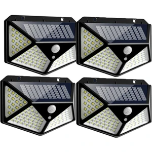 Deco Elit 4 Adet Solar Bahçe Lambası 100 LED Bahçe Aplik Bahçe Lambası Bahçe Aydınlatma