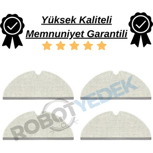Roborock Q8 Max, Q8 Max Plus 4 Adet Mop Fiber Paspas