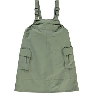 Civil Girls Kız Çocuk Elbise 6-9 Yaş Haki