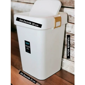 Motek COB-411G Comfort Dustbin 18 Litre Çöp Kutusu Kovası Gold