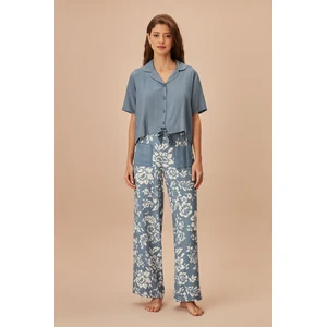 Denim Maskülen Pijama Takımı