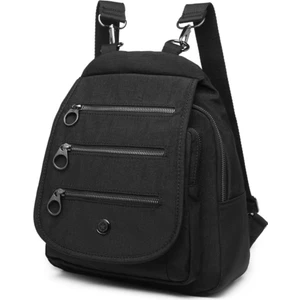 Smart Bags Algstore (Smart Bags) Nano Metalik Kumaş Kadın Sırt Çantası 1169 Siyah
