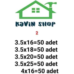 Kavin Shop 5 Çeşit Sunta Vidası 250 Adet