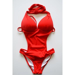 Kadın Yarım Dolgulu Kırmızı Mayokini