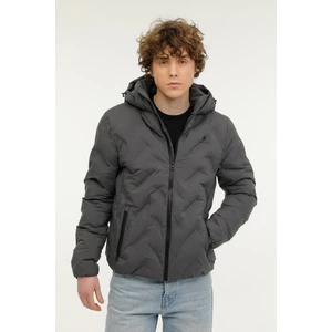 M-SN17 Henry Coat 2pr Gri Erkek Kısa Kaban