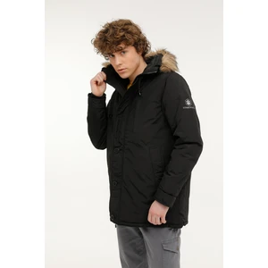 M-SN54 Freddy Coat 2pr Siyah Erkek Uzun Kaban