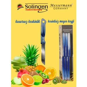 Messermann Germany Sefertech | Bıçak Seti - Solingen | 6'lı Tek Renk Takım Sebze Meyve Bıçağı