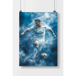 Poster City Ronaldo Ünlü Futbolcu  Poster Çerçevesiz Parlak Kağıt