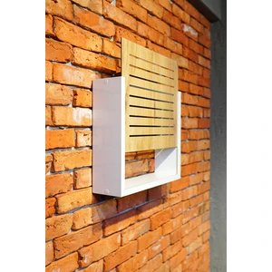 Doğan Life Modem Saklama Kutusu Sürgülü Model Yukarı Açılır 35Y x 40G x 11D Çizgili Meşe