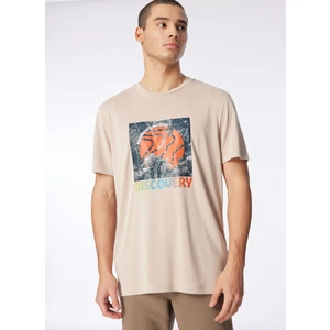 Discovery Expedition Bej Erkek T-Shirt D4SM-TST3280