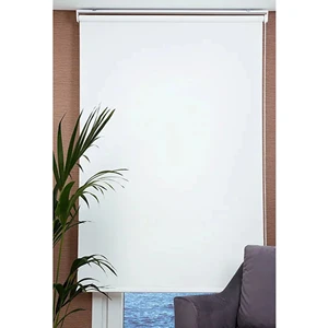 Gülsem Dekor Beyaz Stor Perde