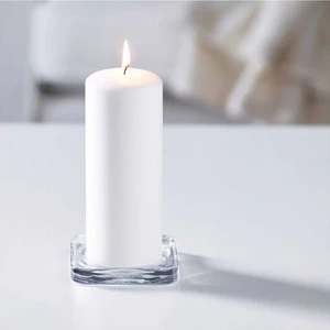 IKEA Glasıg Mum Tabağı Cam 10X10 cm