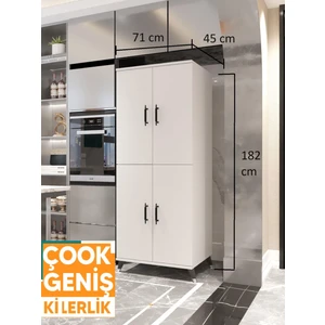 ESMOPA MOBİLYA Çok Amaçlı Dolap, Kiler Dolabı, Fırın Dolabı, Mikro Dalga Dolap, Banyo Dolap, Ayakkabılık, Balkon Dolap, oyuncak dolabı