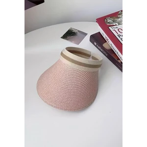 Hasır Lüx Ithal Pudra Pembe Vizör Şapka Sperlik