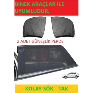 2 Adet Oto Yan Cam Perdesi Araba Güneşliği Araba Cam Filmi Örtüsü Anne Bebek Emzirme Kılıfı Araç Güneşlik