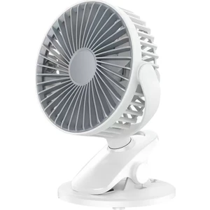 Yaz Klipsli Fan Taşınabilir Otomatik Salınımlı Kafa Fanı Beyaz (Yurt Dışından)