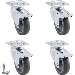 Sehpa Tekerleği Mobilya 4'lü Frenli Masa Tekeri - 50 mm Çap