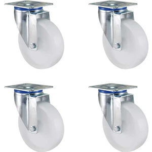 Poliamid Kemik 4'lü Döner Tekerlek - 100 mm Çap