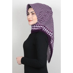 Pamuklu Trend Eşarp 9923-14 Mor
