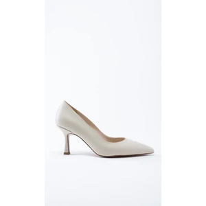 Lowell Bej Sivri Burun Stiletto
