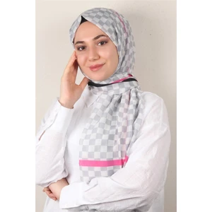 Cotton & Silk Şal 3641-8 Gri