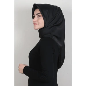Düz Renk Eşarp 1340-15 Siyah