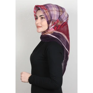 Pamuklu Trend Eşarp 9922-14 Mor