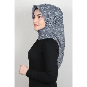 Pamuklu Trend Eşarp 9919-3 Füme