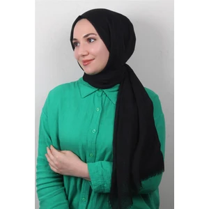 Bürümcük Ince Şal 3093-27 Siyah