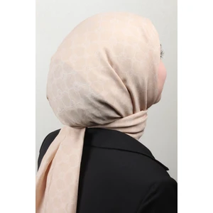 Elegance Monogram Şal 4108-10 Bej