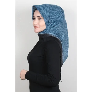 Pamuklu Trend Eşarp 9936-6 Mavi