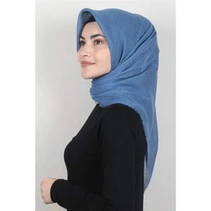 Pamuklu Trend Eşarp 9914-51 Indigo