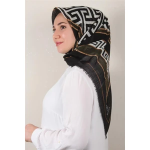 Pamuklu Trend Eşarp 9807-10 Haki