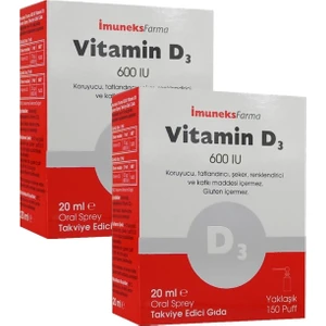Vitamin D3 600 Iu Sprey 20 ml 2 Adet