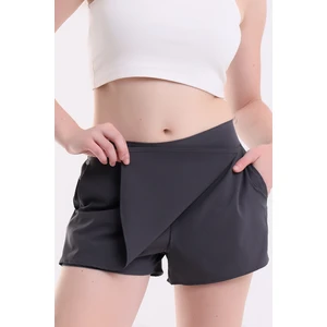 Kadın Tenis Etek Içten Çamaşırlı Çift Cepli Deniz Havuz Spor Şort Etek