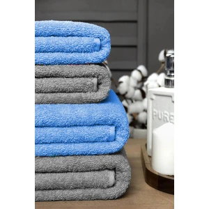 Mira Home 4 Lü Banyo Havlusu Takımı Soft Büyük Havlulu Pamuklu Havlu Seti 90X150 cm Gri