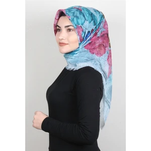 Pamuklu Trend Eşarp 9934-5 Mavi