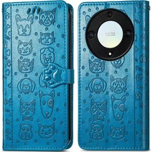 Bdt Shop Huawei Onur X9A Karikatür Hayvanlar Için Kılıf Kısa Kayış Deri Kılıf Flip (Yurt Dışından)