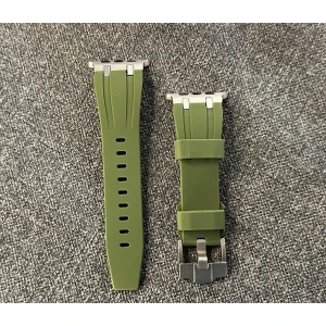Psgt apple Watch 42 44 45 49 mm Kordon Metal Bağlantılı Silikon Kordon 89 1/2/3/4/5/6/se/se2/7/8/9/ultra Luxplus 2024