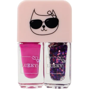 Soyulabilir 2'si 1 Arada Oje Pembe Mor